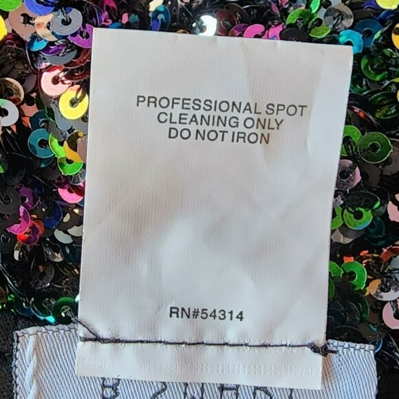 NWT B. Smart Sequin Multicolor Backless Fitted Party Dress Juniors 5 - Picture 9 of 12